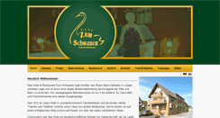 Desktop Screenshot of hotel-restaurant-zum-schwanen.de