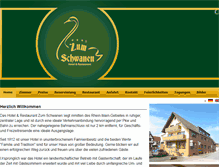 Tablet Screenshot of hotel-restaurant-zum-schwanen.de